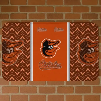 Baltimore Orioles Chevron Stack Orange Doormat