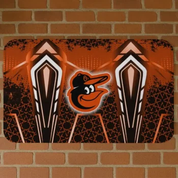 Baltimore Orioles Graphic Stripes Orange Doormat