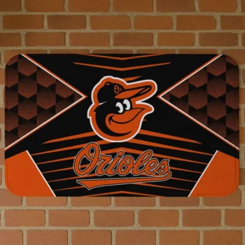 Baltimore Orioles Techno Camo Orange Black Doormat