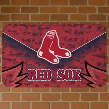Boston Red Sox Layered Lines Red Doormat