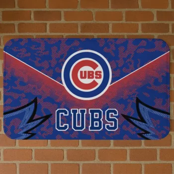 Chicago Cubs Layered Lines Blue Doormat