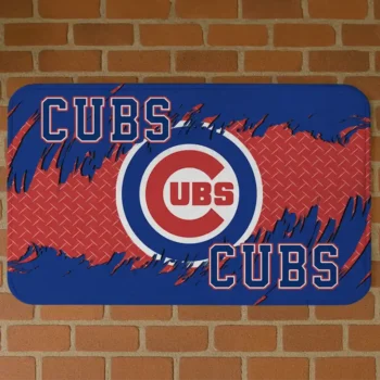 Chicago Cubs Plate Rip Blue Doormat
