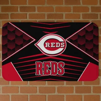 Cincinnati Reds Techno Camo Red Black Doormat