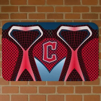 Cleveland Guardians Torso Pattern Red Crocs Doormat