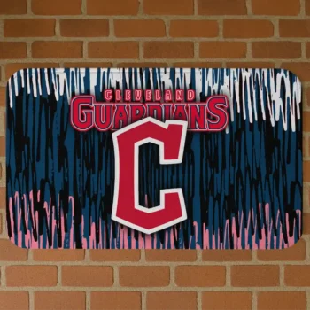 Cleveland Guardians Vertical Flow Navy Blue Doormat