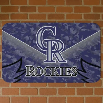 Colorado Rockies Layered Lines Blue Doormat
