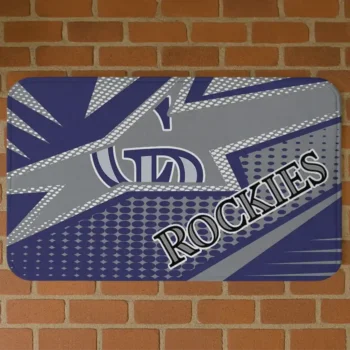 Colorado Rockies Sharp Flash Blue Doormat