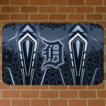 Detroit Tigers Graphic Stripes Navy Doormat