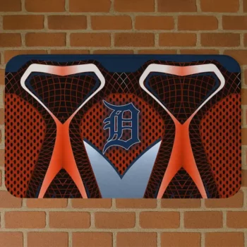 Detroit Tigers Torso Pattern Red Crocs Doormat