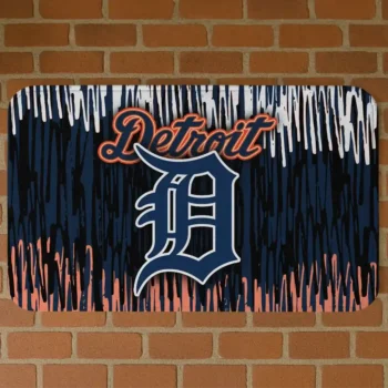 Detroit Tigers Vertical Flow Navy Doormat