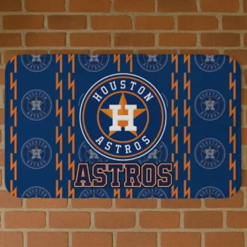 Houston Astros Bolt Row Blue Doormat