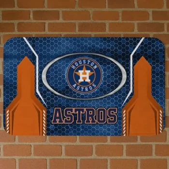 Houston Astros Hexagon Oval Blue Doormat