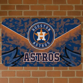 Houston Astros Layered Lines Blue Doormat