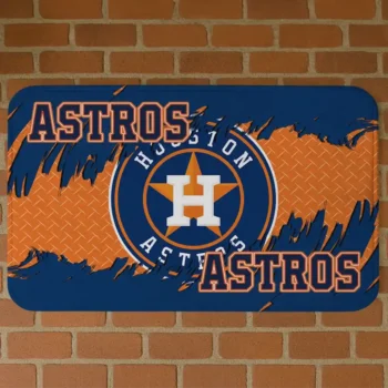 Houston Astros Plate Rip Blue Doormat