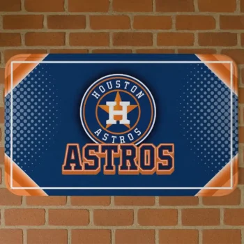 Houston Astros Silver Halftone Blue Doormat