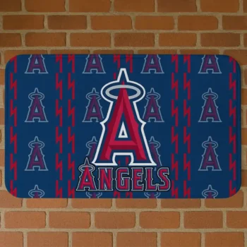 Los Angeles Angels Bolt Row Blue Doormat