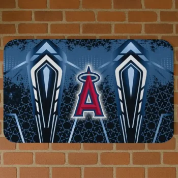 Los Angeles Angels Graphic Stripes Blue Doormat