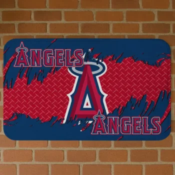Los Angeles Angels Plate Rip Blue Doormat