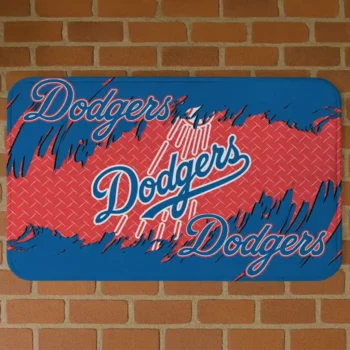 Los Angeles Dodgers Plate Rip Blue Doormat