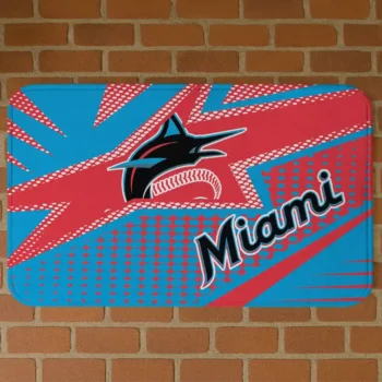 Miami Marlins Sharp Flash Blue Doormat