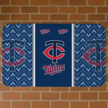Minnesota Twins Chevron Stack Navy Doormat