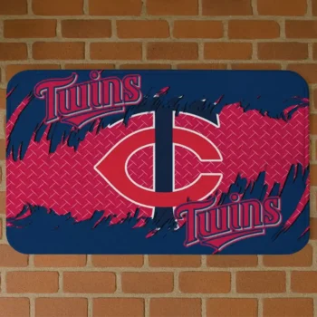 Minnesota Twins Plate Rip Navy Doormat