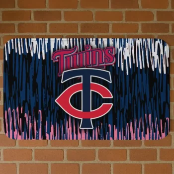 Minnesota Twins Vertical Flow Navy Doormat