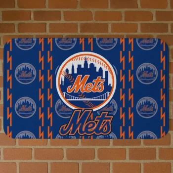 New York Mets Bolt Row Blue Doormat