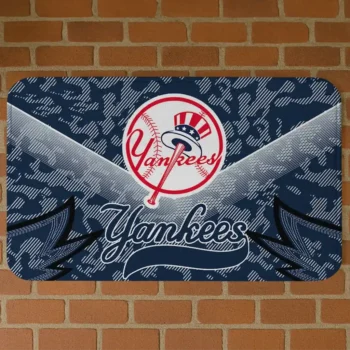 New York Yankees Layered Lines Navy Doormat