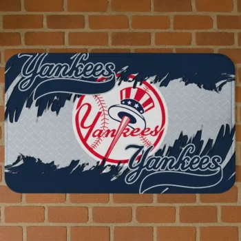 New York Yankees Plate Rip Navy Doormat