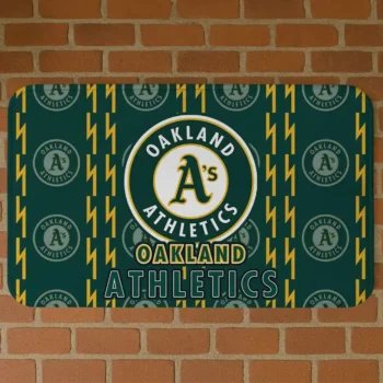 Oakland Athletics Bolt Row Green Doormat