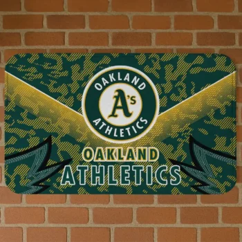 Oakland Athletics Layered Lines Green Doormat