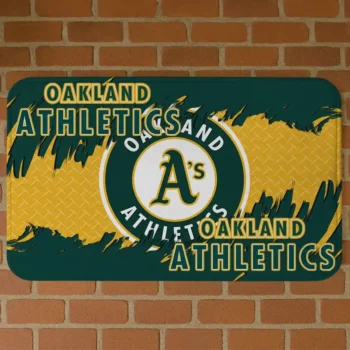 Oakland Athletics Plate Rip Green Doormat