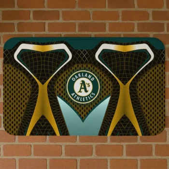 Oakland Athletics Torso Pattern Yellow Crocs Doormat