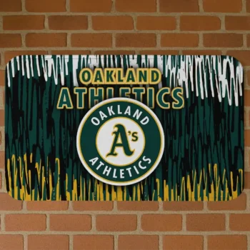 Oakland Athletics Vertical Flow Green Doormat