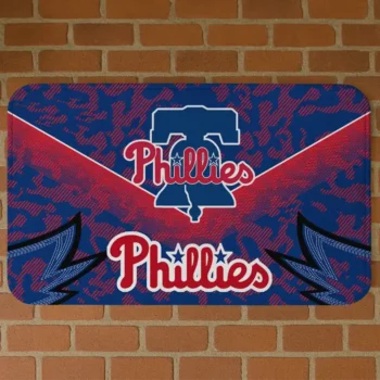 Philadelphia Phillies Layered Lines Blue Doormat