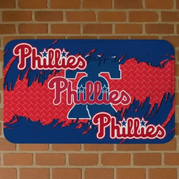 Philadelphia Phillies Plate Rip Blue Doormat