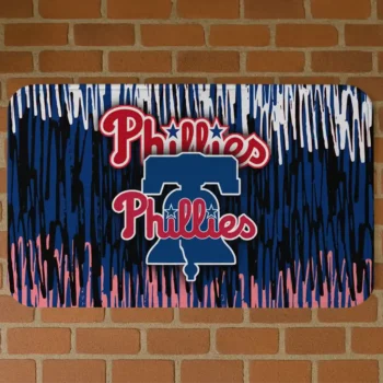 Philadelphia Phillies Vertical Flow Blue Doormat