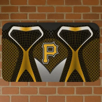 Pittsburgh Pirates Torso Pattern Yellow Crocs Doormat