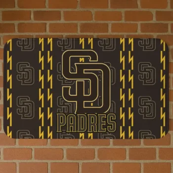 San Diego Padres Bolt Row Brown Doormat
