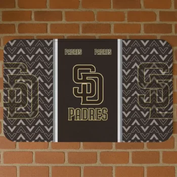 San Diego Padres Chevron Stack Brown Doormat
