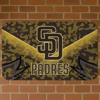 San Diego Padres Layered Lines Brown Doormat