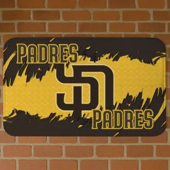 San Diego Padres Plate Rip Brown Doormat