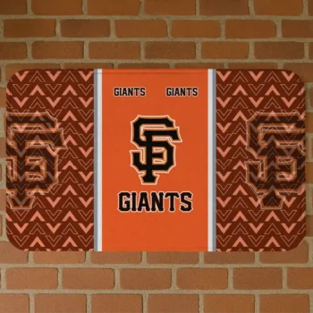 San Francisco Giants Chevron Stack Orange Doormat