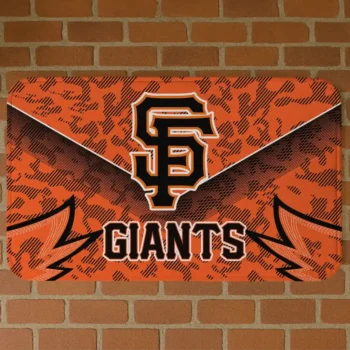 San Francisco Giants Layered Lines Orange Doormat