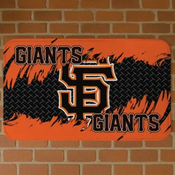 San Francisco Giants Plate Rip Orange Doormat