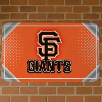 San Francisco Giants Silver Halftone Orange Doormat