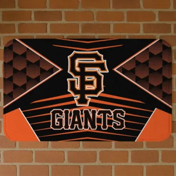 San Francisco Giants Techno Camo Orange Black Doormat
