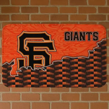 San Francisco Giants Tribal Detailing Orange Black Doormat