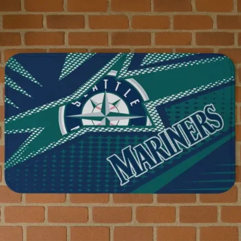 Seattle Mariners Sharp Flash Navy Blue Doormat